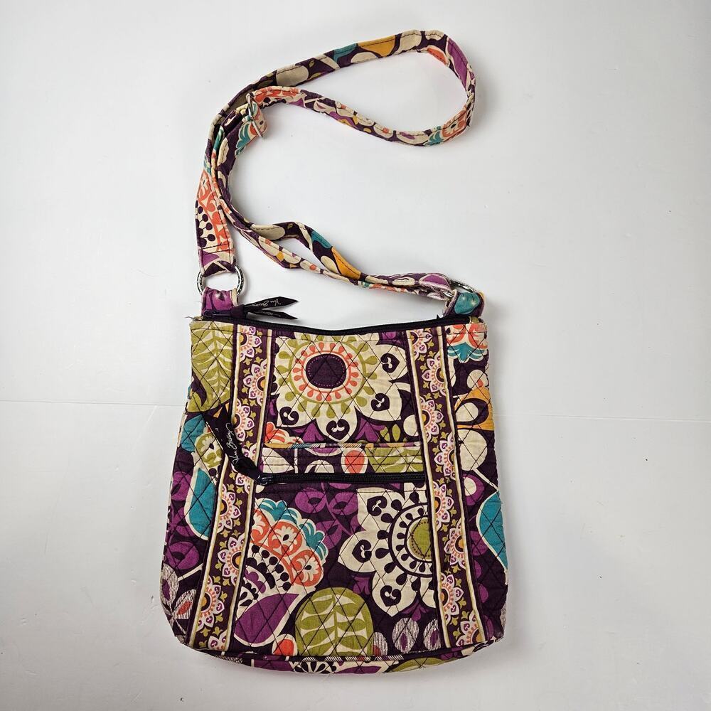 Vera Bradley Medium Hipster Crossbody Bag Plum Crazy